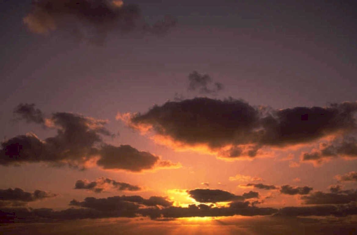 sunset sky clouds 3 1980s 1990s A4 Photo Print 42