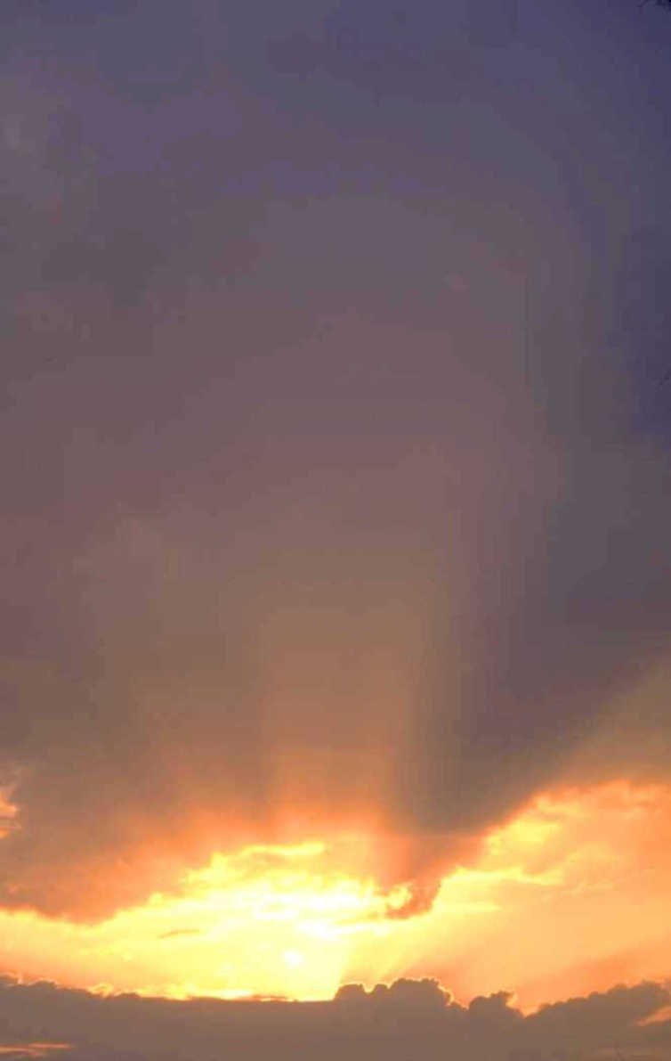 sunset sky clouds 4 1980s 1990s A4 Photo Print