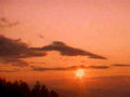 sunset sky clouds 41980s 1990s A4 Photo Print