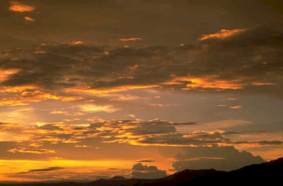sunset sky clouds 5 1980s 1990s A4 Photo Print 43