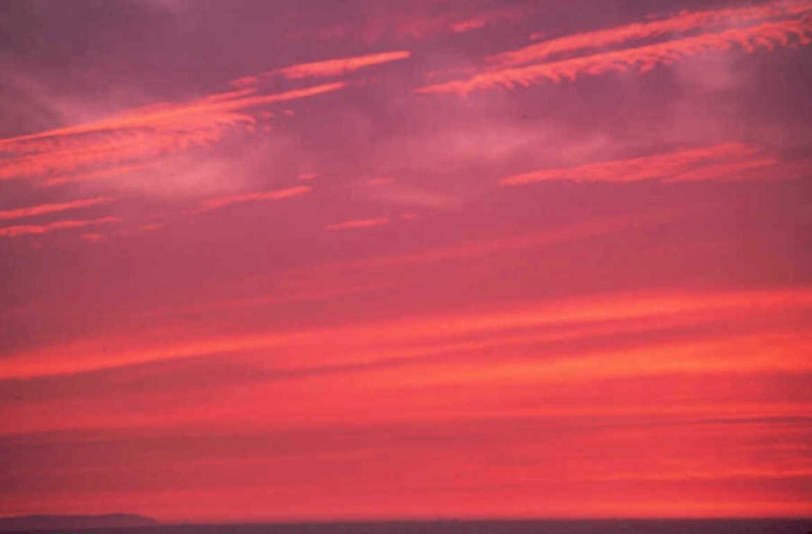 sunset sky clouds 5 1980s 1990s A4 Photo Print