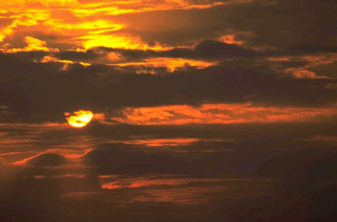 sunset sky clouds 6 1980s 1990s A4 Photo Print 43