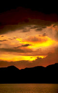 sunset sky hills 1 1980s 1990s A4 Photo Print 42