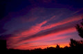 sunset sky hills 1980s 1990s A4 Photo Print