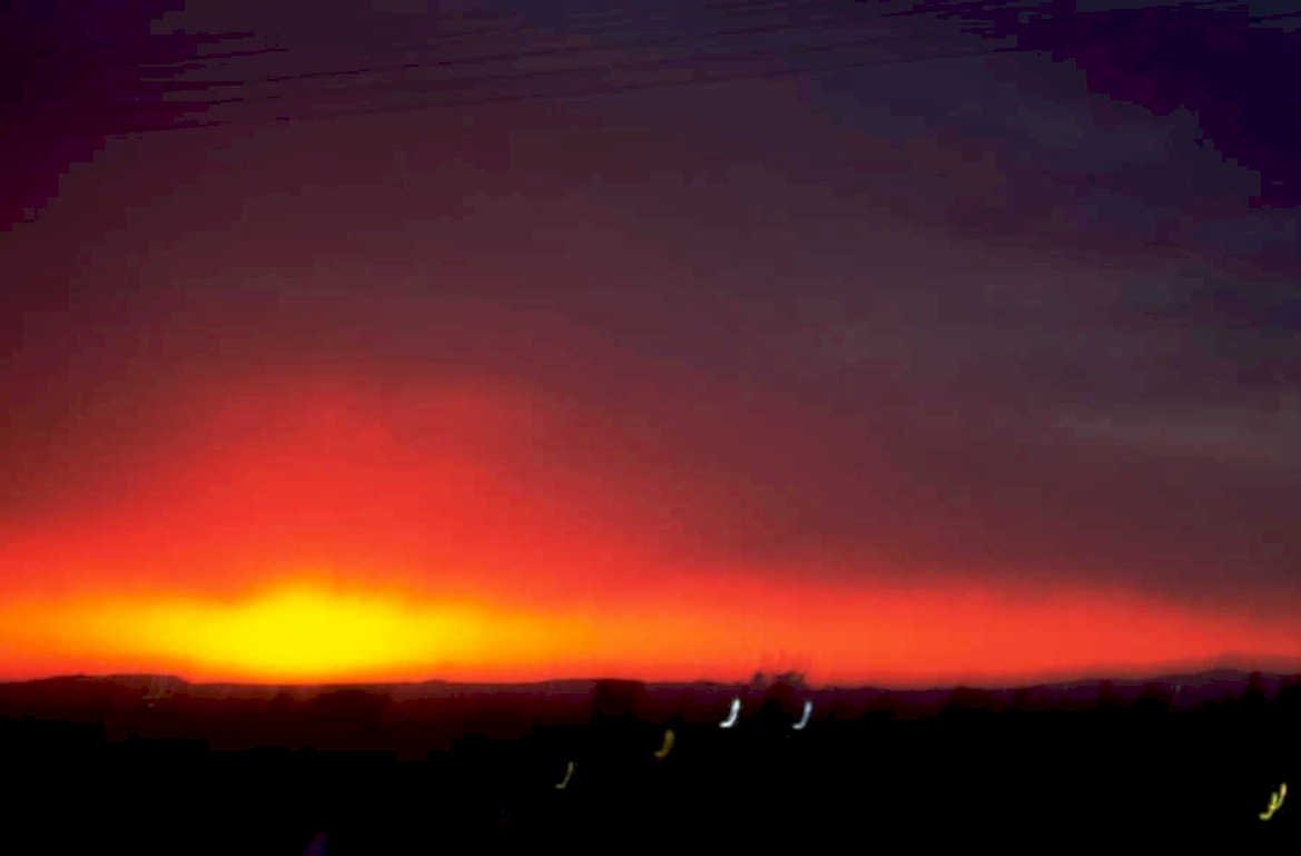 sunset sky hills 2 1980s 1990s A4 Photo Print 42