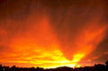 sunset sky hills 2 1980s 1990s A4 Photo Print