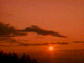 sunset sky landscape 11980s 1990s A4 Photo Print