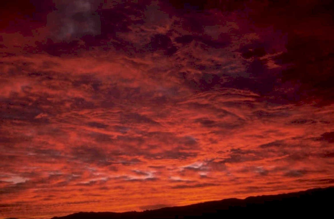 sunset sky mountains 1980s 1990s A4 Photo Print 42