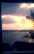sunset water keys Vintage A4 Photo Print