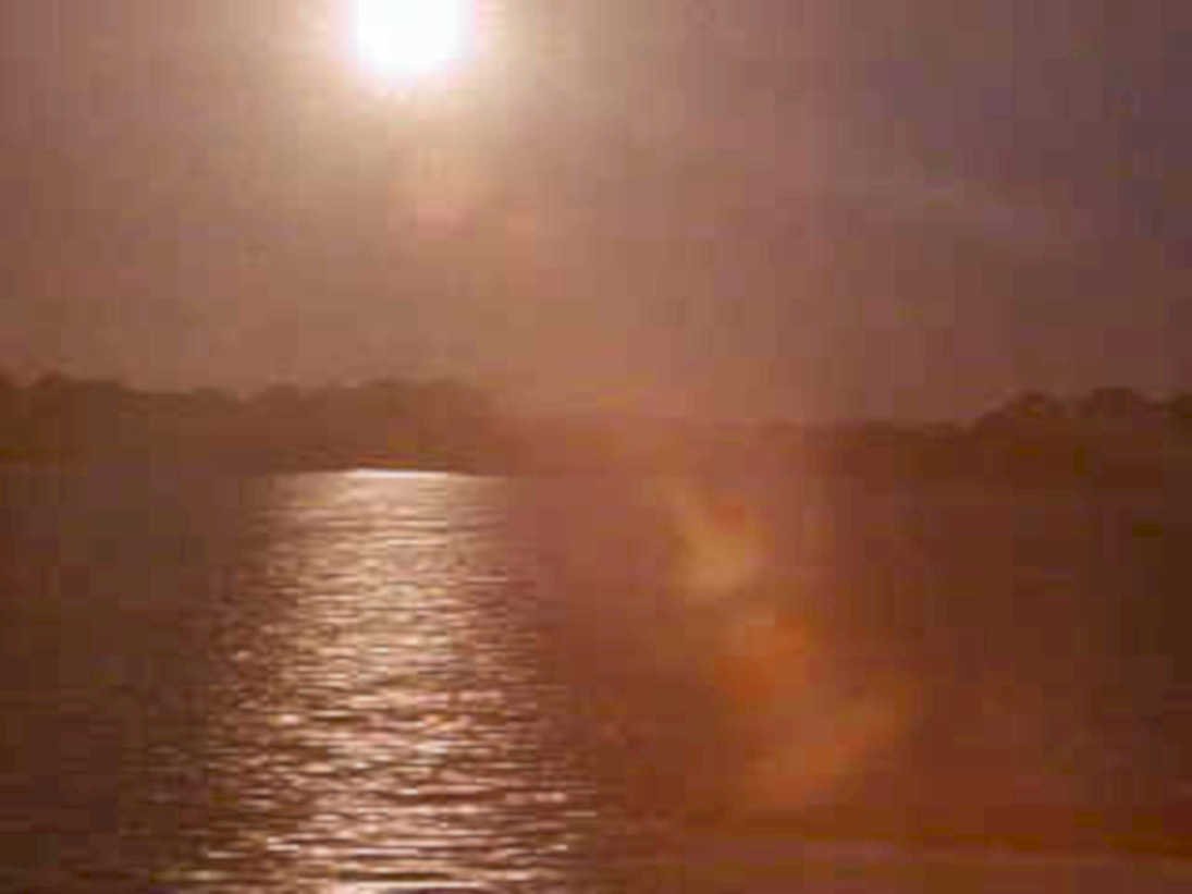 sunset water reflection 11980s 1990s A4 Photo Print