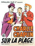 sur la plage Advert A4 Photo Print