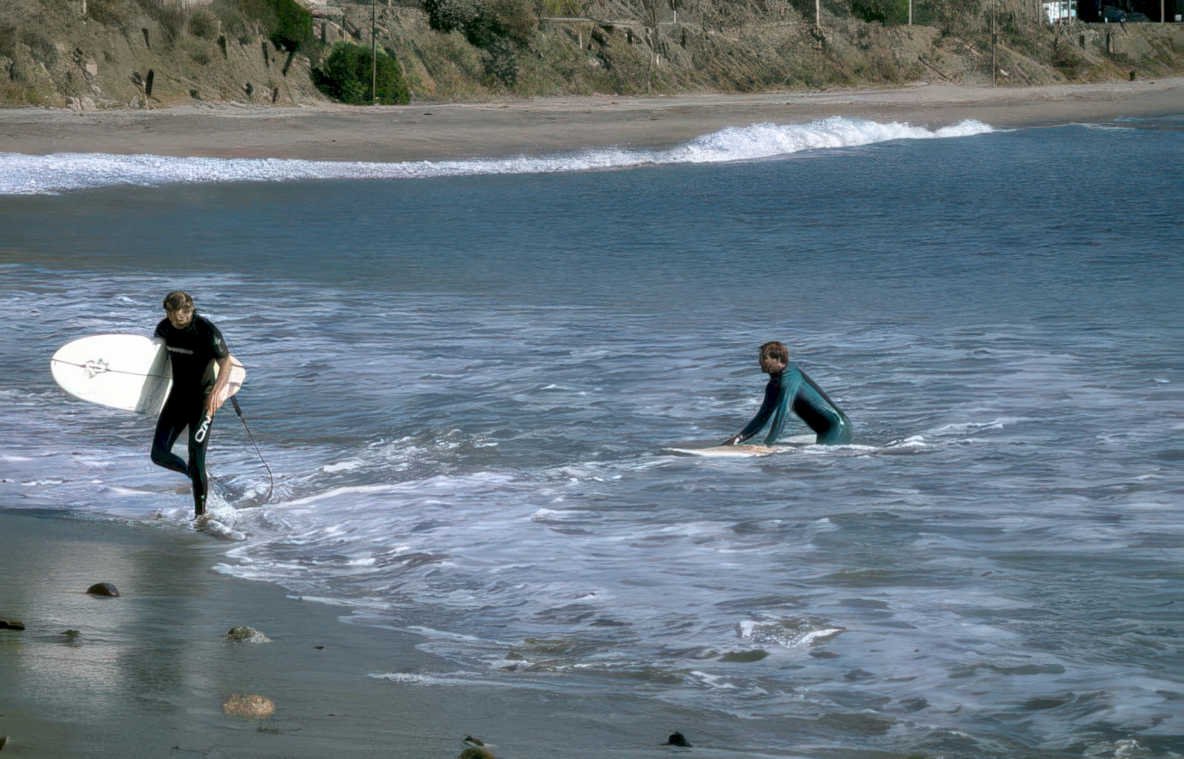 surf board beach Vintage A4 Photo Print