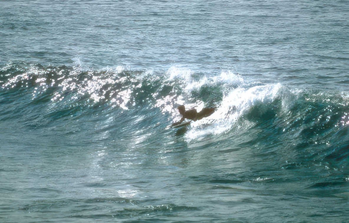 surf wave ocean 1 Vintage A4 Photo Print