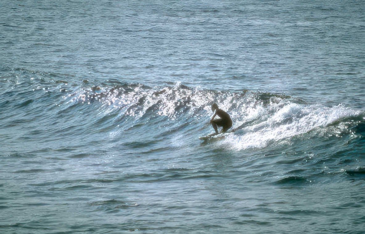 surf wave ocean 2 Vintage A4 Photo Print