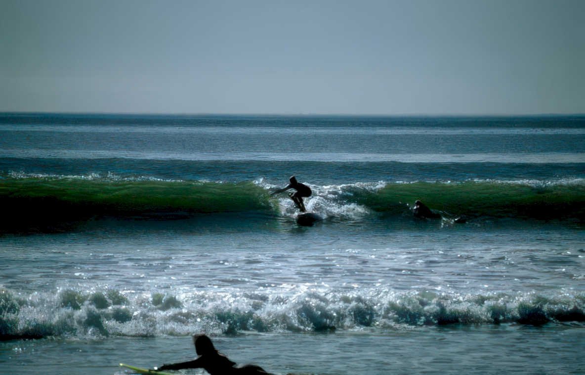 surf waves riders Vintage A4 Photo Print