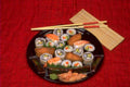 sushi platter rolls 1 1980s 1990s A4 Photo Print