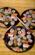 sushi platter rolls 2 1980s 1990s A4 Photo Print
