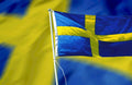 sweden flag blue Flags1980s A4 Photo Print
