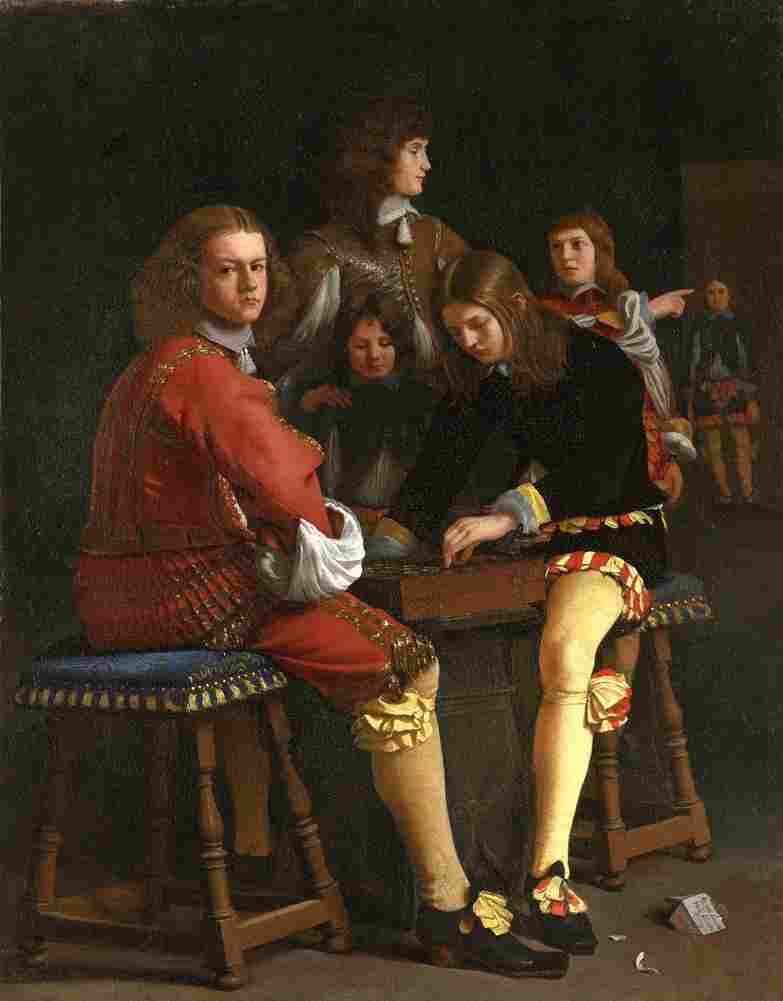 sweerts draught players Art A4 Photo Print