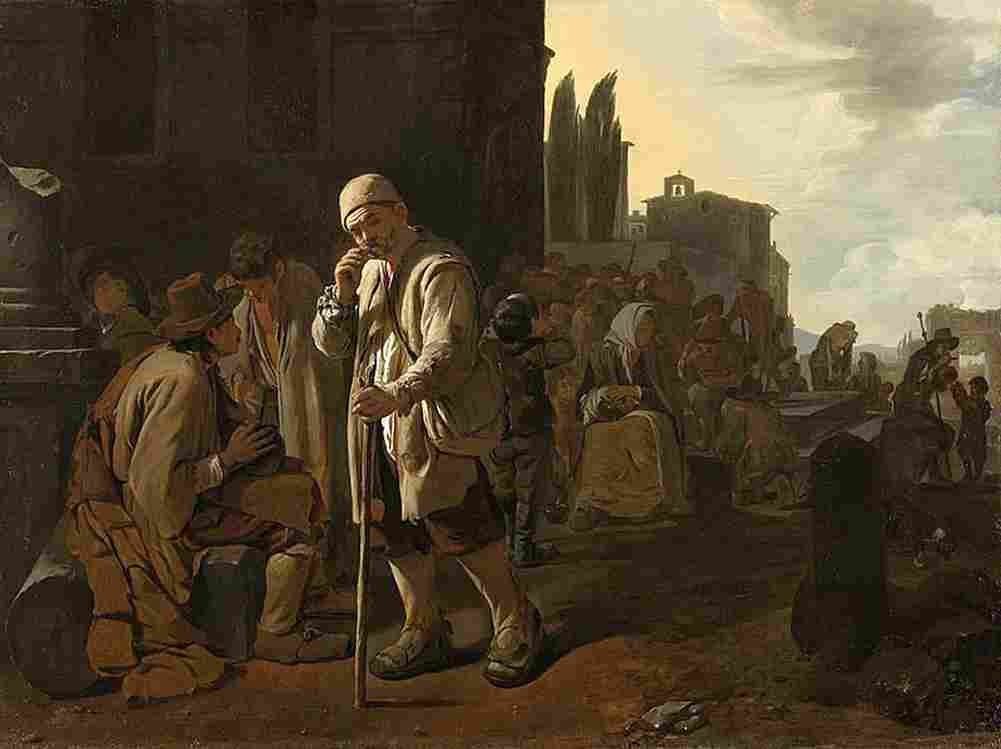 sweerts feeding the hungry Art A4 Photo Print