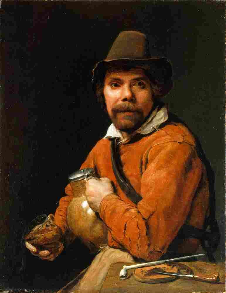 sweerts man holding a jug Art A4 Photo Print