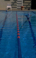 swimming pool scene 1980s 1990s A4 Photo Print