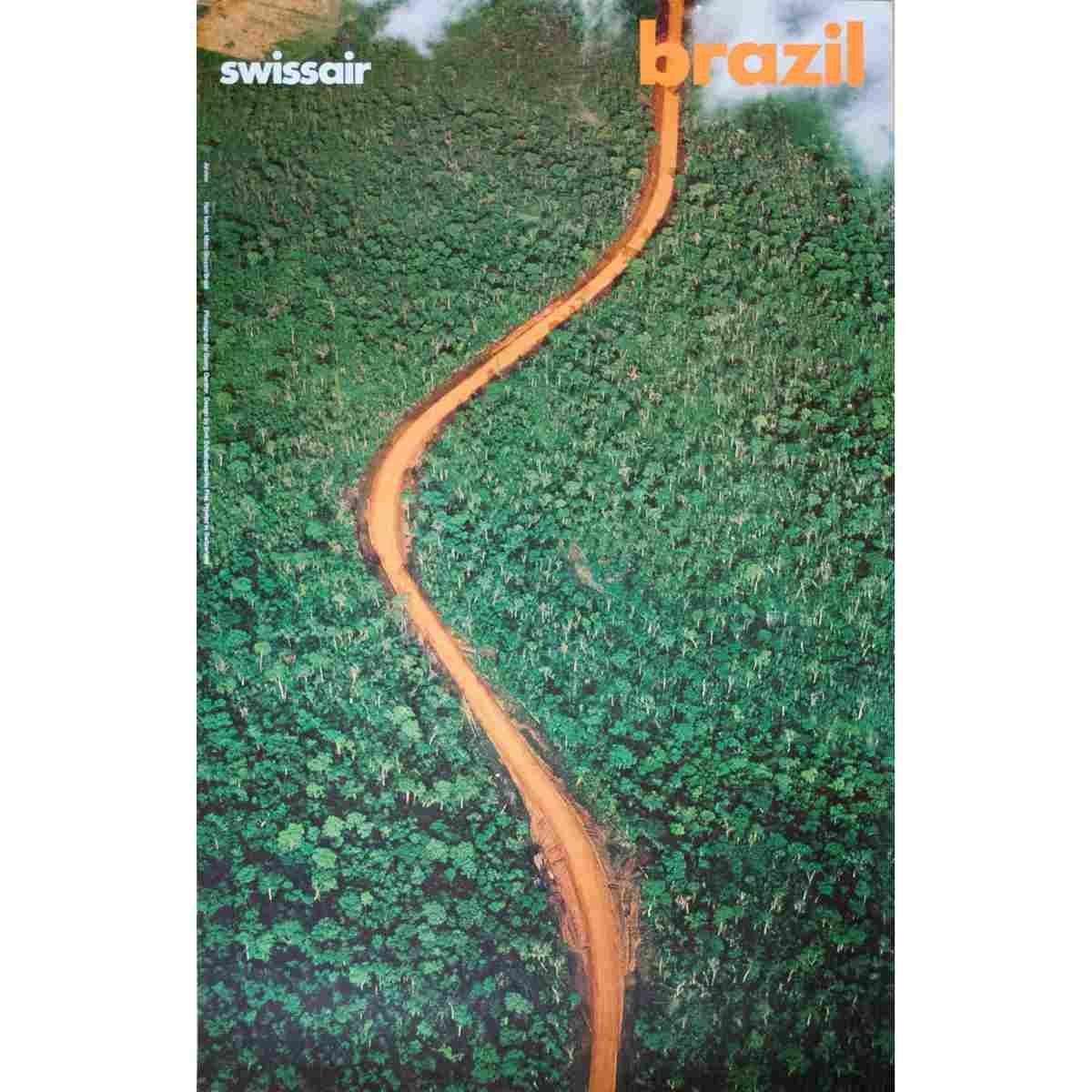 swissair israel georg gerstner 1997 140 Advert A4 Photo Print