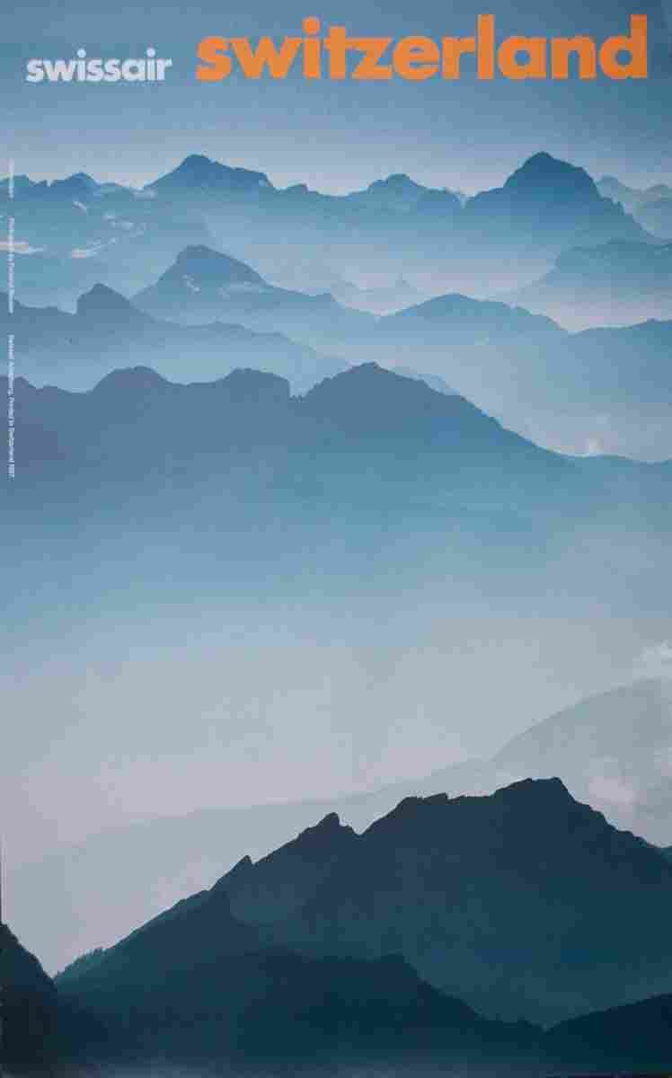 swissair israel georg gerstner 1997 152 Advert A4 Photo Print