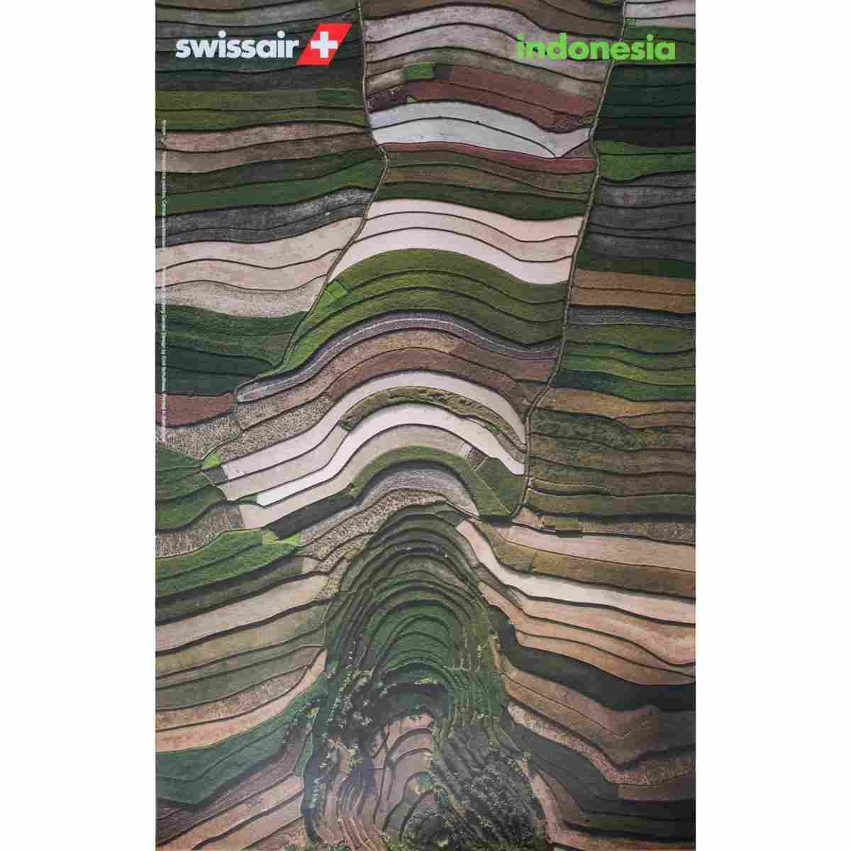 swissair israel georg gerstner 1997 41 Advert A4 Photo Print