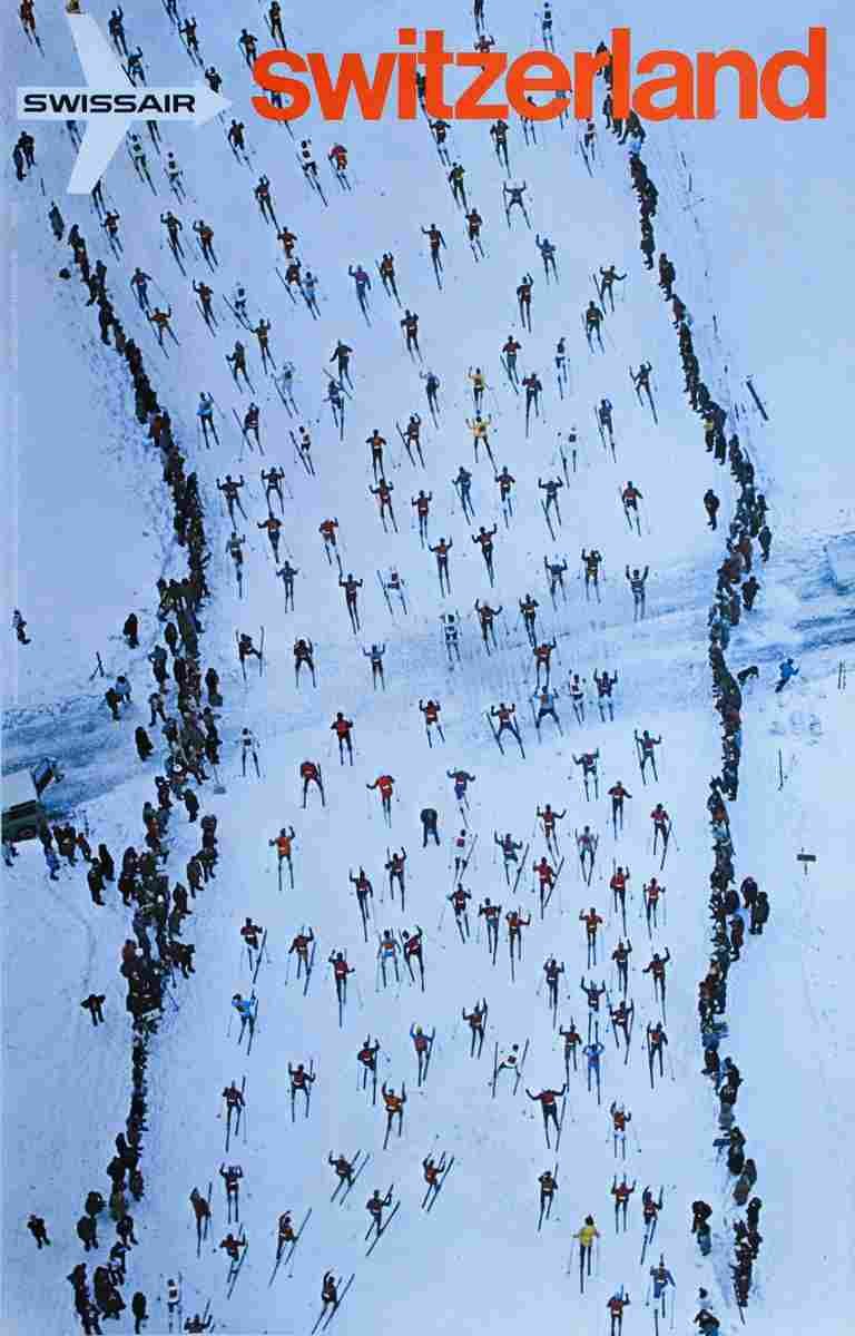 swissair israel georg gerstner 1997 62 Advert A4 Photo Print