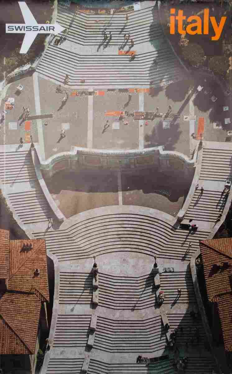 swissair israel georg gerstner 1997 90 Advert A4 Photo Print