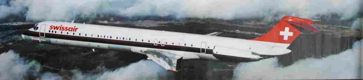 swissair mcdonell douglas dc 9 81 1981 4 Advert A4 Photo Print