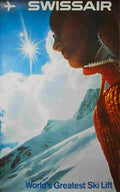 swissair switzerland karl langset 1987 9 Advert A4 Photo Print