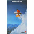 swissair welcome to the alps 1985 3 Advert A4 Photo Print