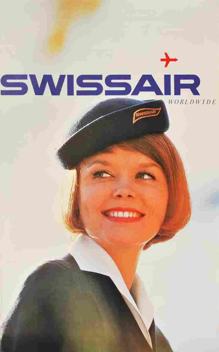 swissair worldwide 1964 4 Advert A4 Photo Print