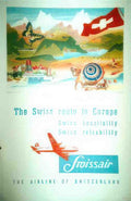 swissair3 Vintage Advert A4 Photo Print