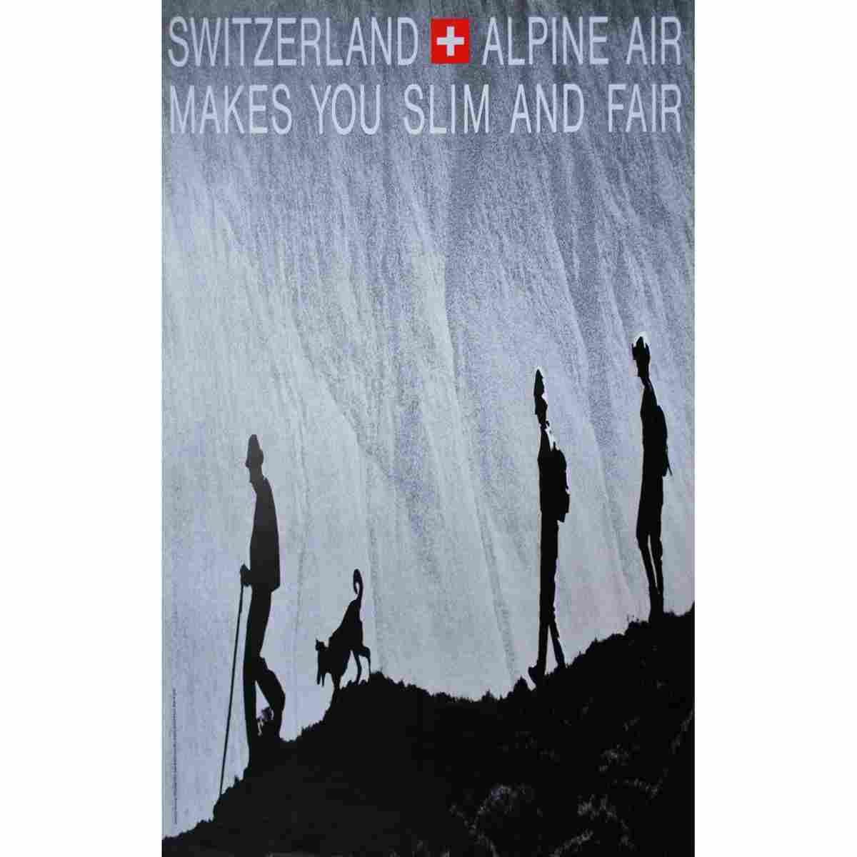 switzerland alpine air philip giegel 1969 2 Advert A4 Photo Print