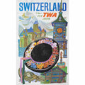 switzerland twa david klein 1960 2 Advert A4 Photo Print