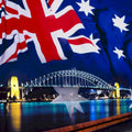 sydney harbour bridge 1 Flags1980s A4 Photo Print