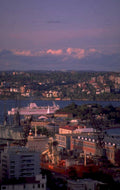 sydney harbour cityscape 1980s 1990s A4 Photo Print