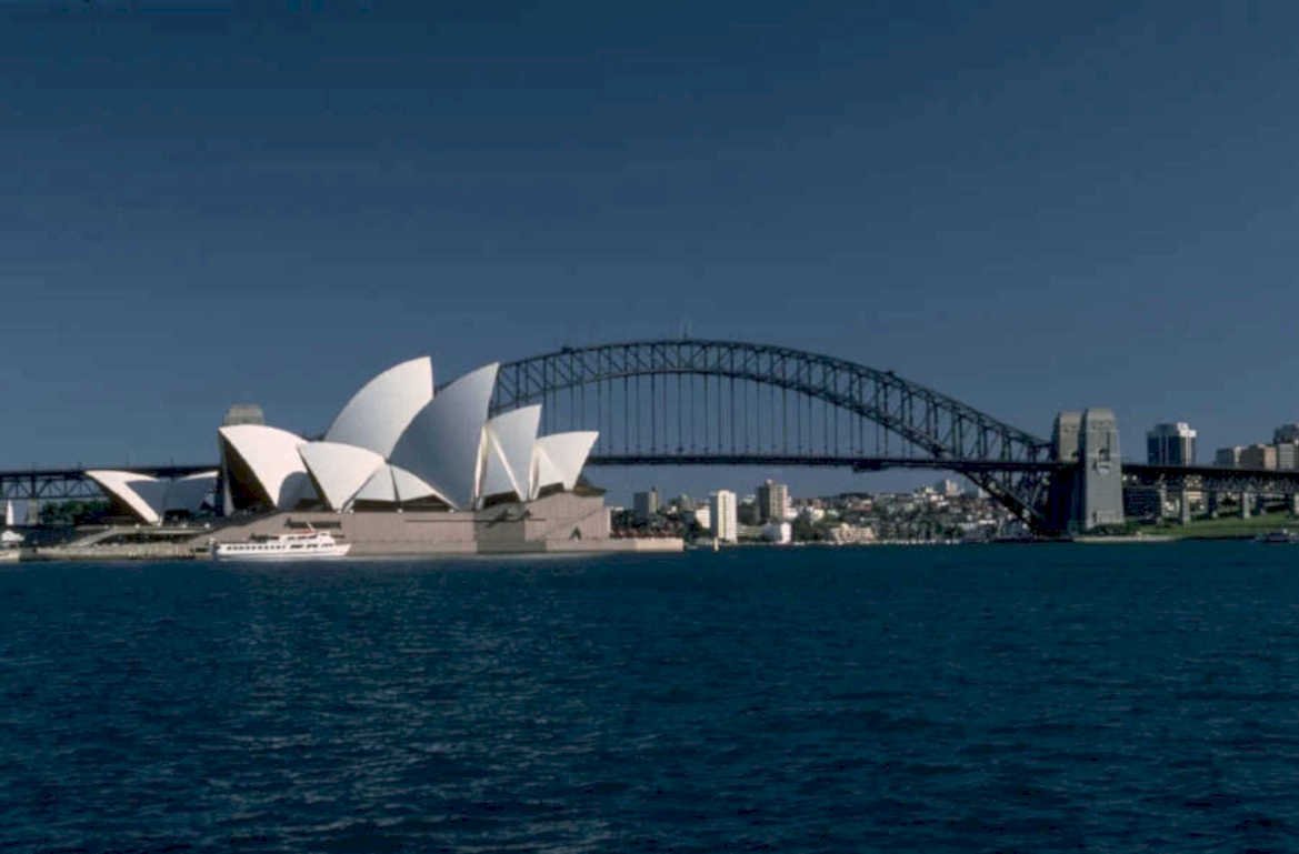 sydney opera harbour 1 1980s 1990s A4 Photo Print