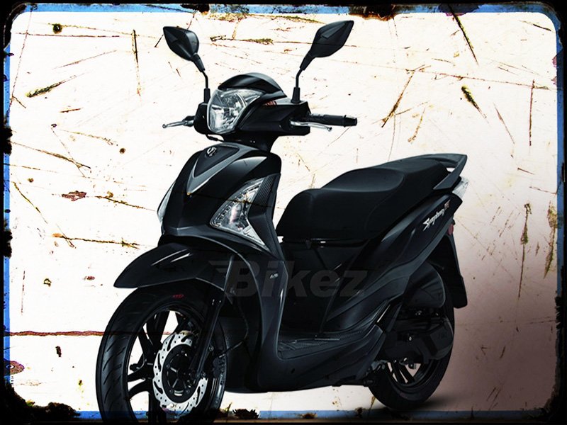 symphony st 125 Sym A4 Photo Print Motorbike Vintage Aged