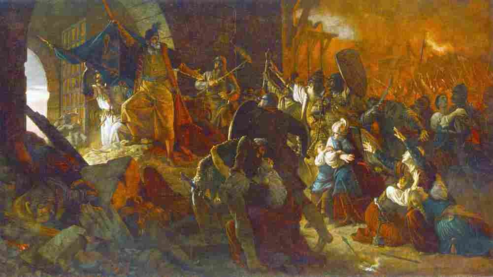 sze Zrinyi s Charge from the Fortress of Szigetvar Art A4 Photo Print