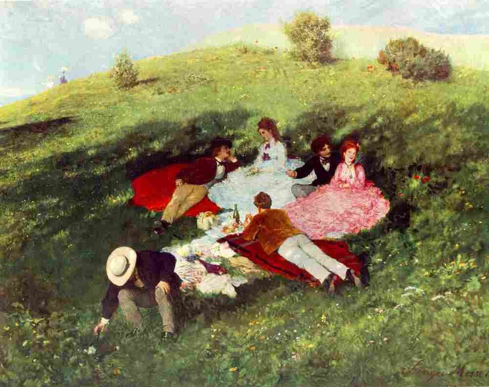 szi Picnic in May Art A4 Photo Print