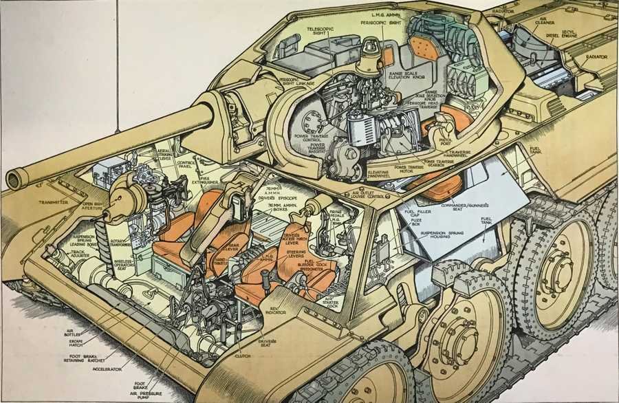 t 34 1 cutaway A4 Photo Print