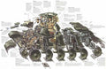 t 34 cutaway A4 Photo Print