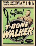 t bone walker concert poster 1950s Advert A4 Photo Print