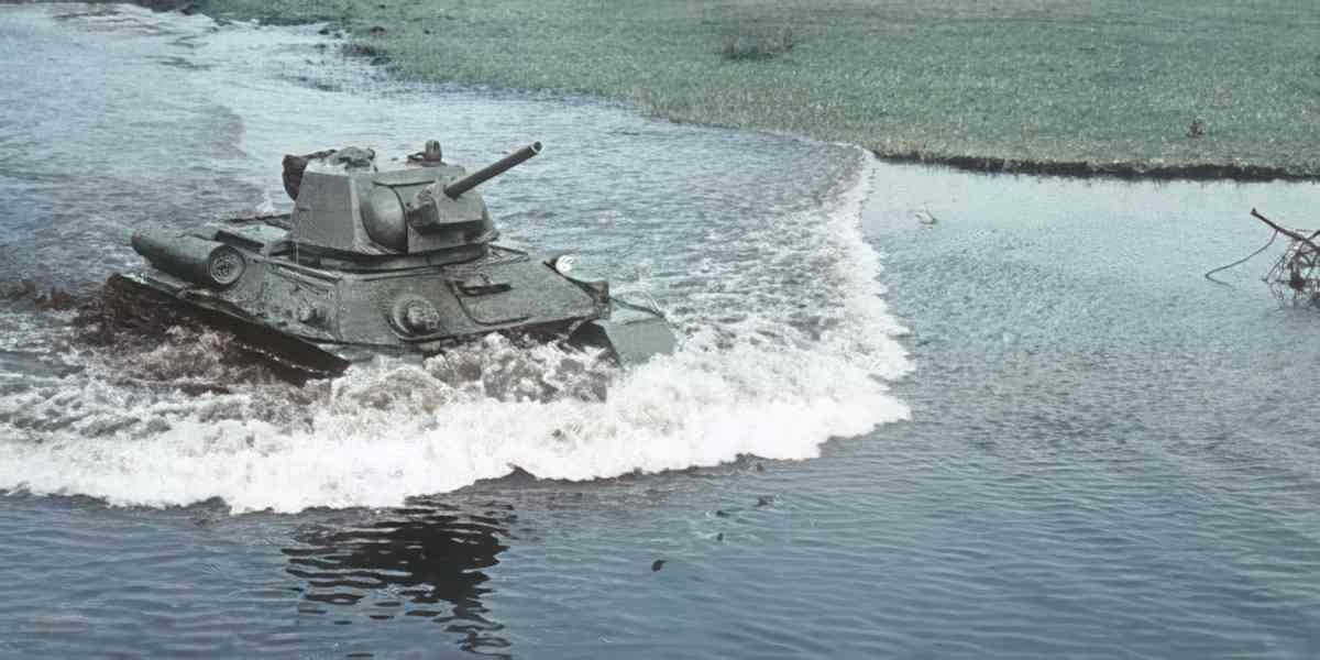 t26 river combat Vintage world war A4 Photo Print