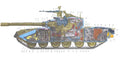 t80 tank cutaway A4 Photo Print