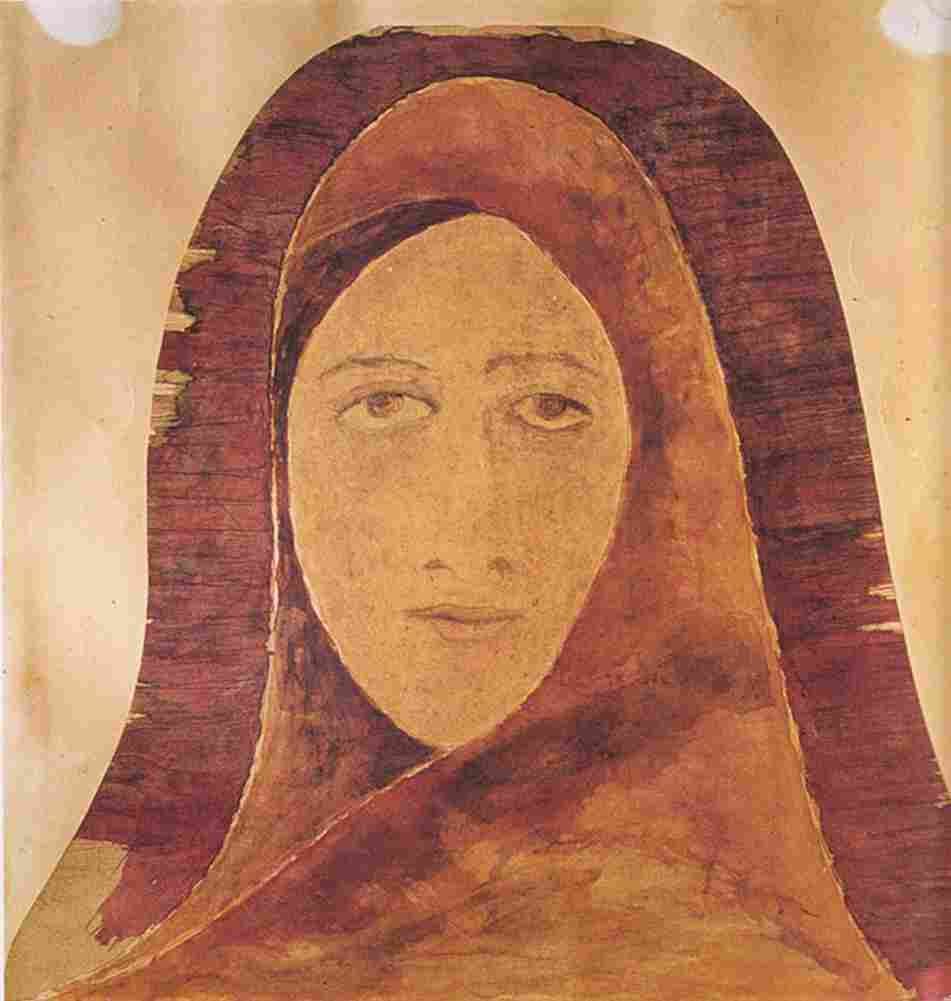tag Head of a woman Art A4 Photo Print